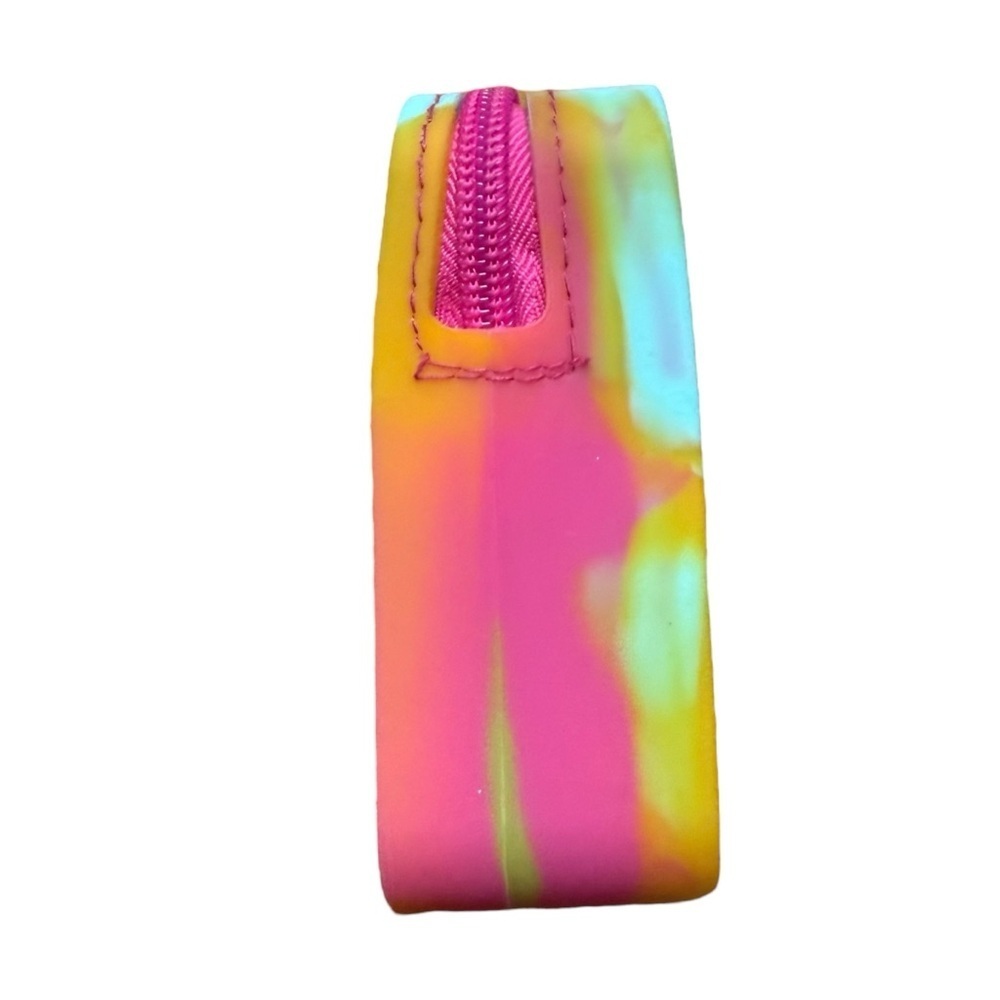4/$25 Iscream Rainbow Tie Dye Pop It Popper Pencil Case Fidget Zip Pouch - Picture 7 of 10
